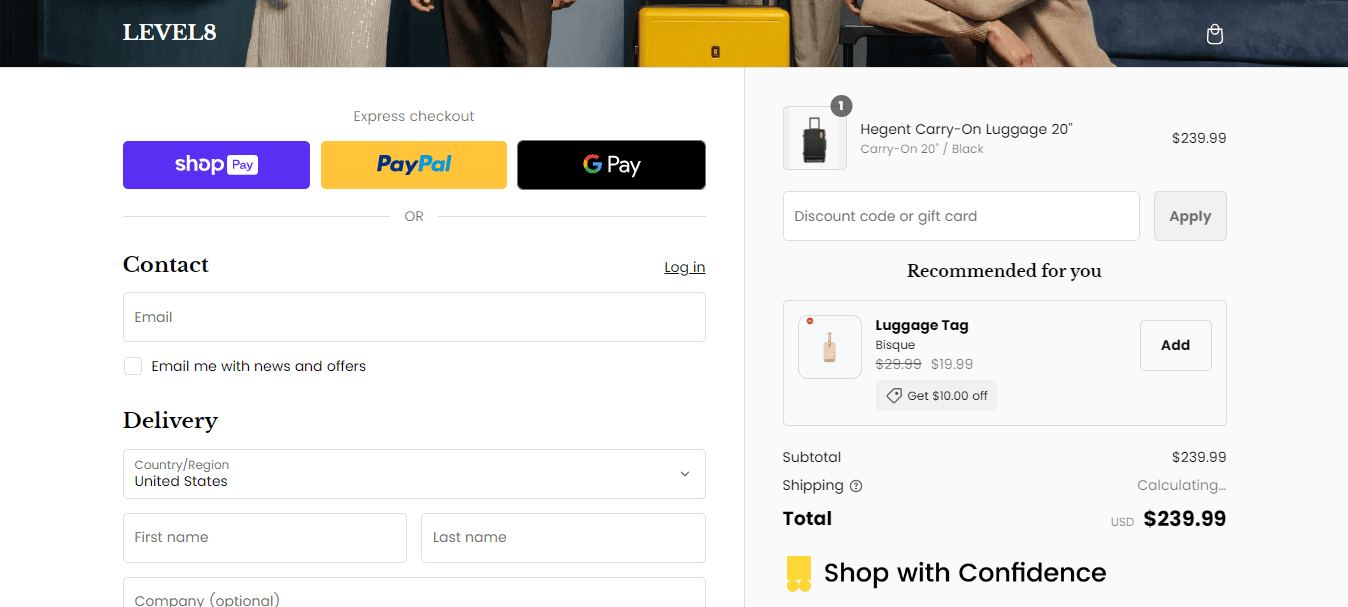How to apply LEVEL8 coupon code